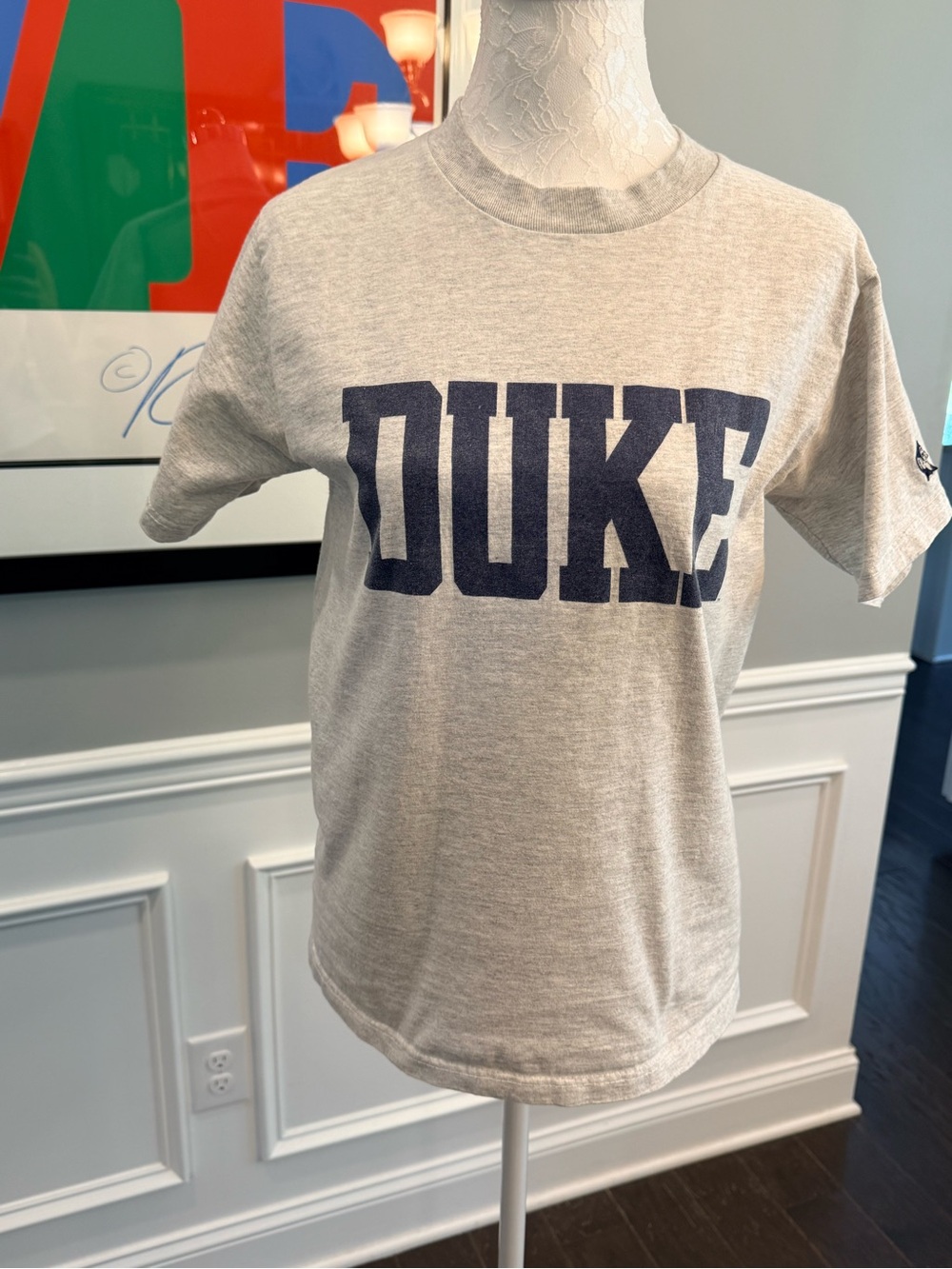Vintage 90s Duke Blue Devils Tee Made in USA The Cotton Exchange Single Stitch